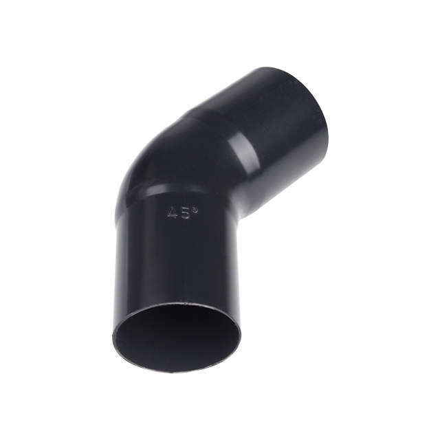Bend 45° 110 mm sort