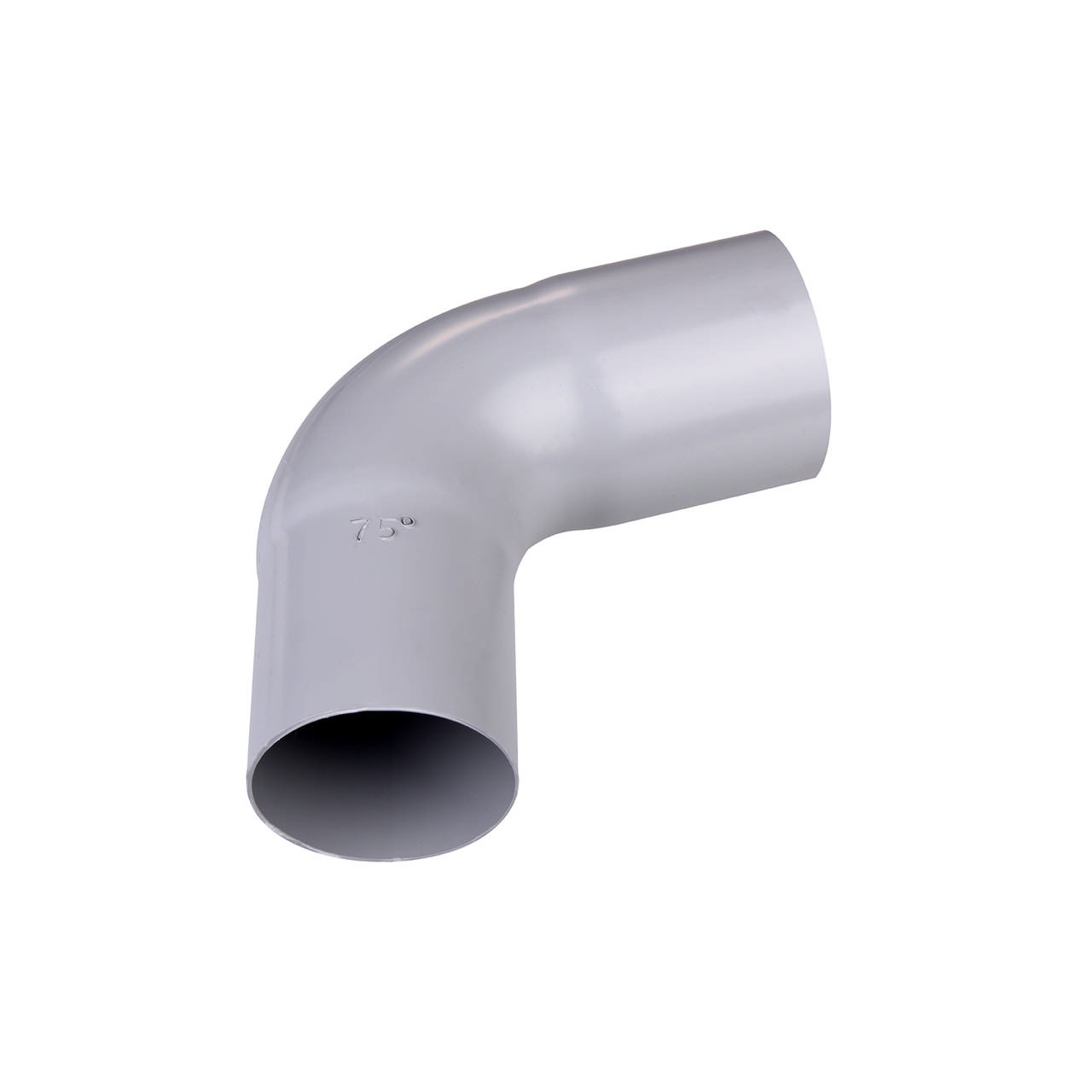 Bend 75 mm 75° grå