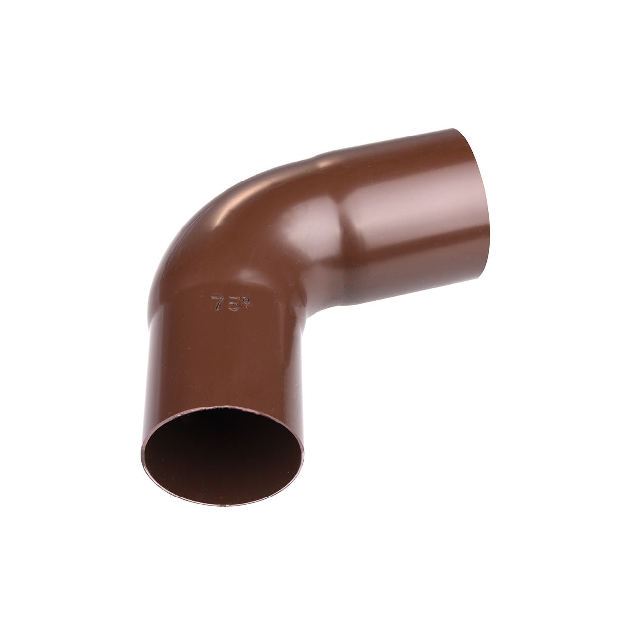 Bend 75 mm 75° brun