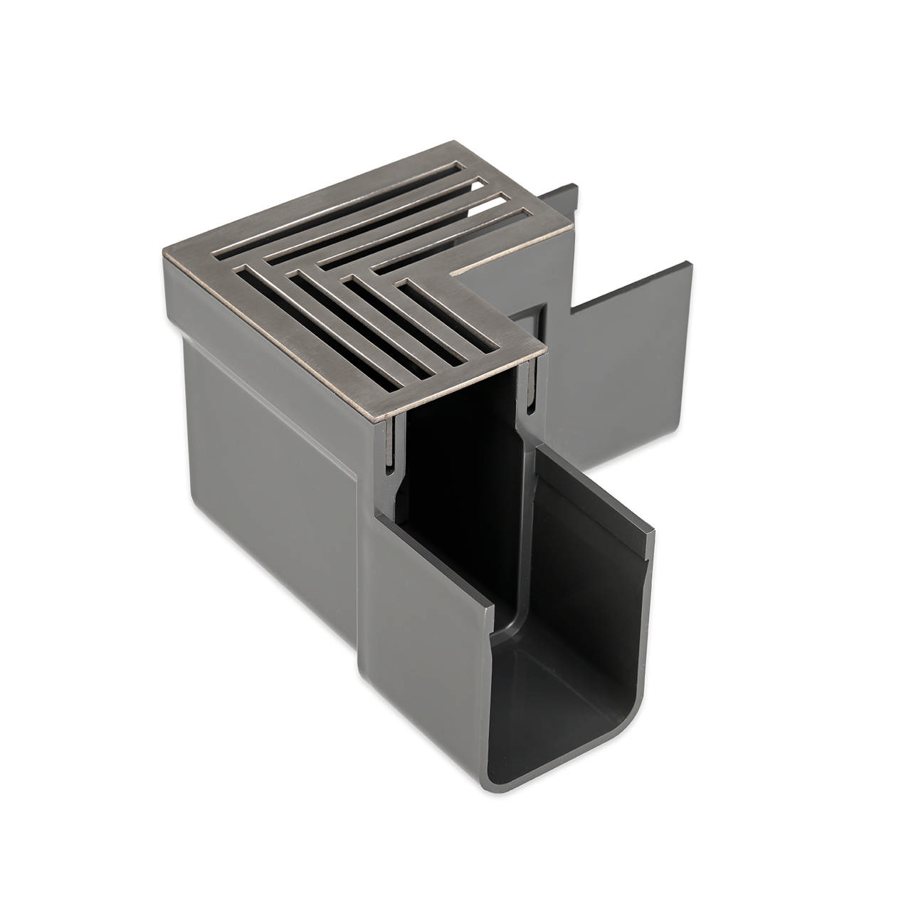 SlimLine Hjørne m/rist rustfri stål