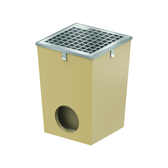 Punktsluk m/galv. kant og galv. gitterrist