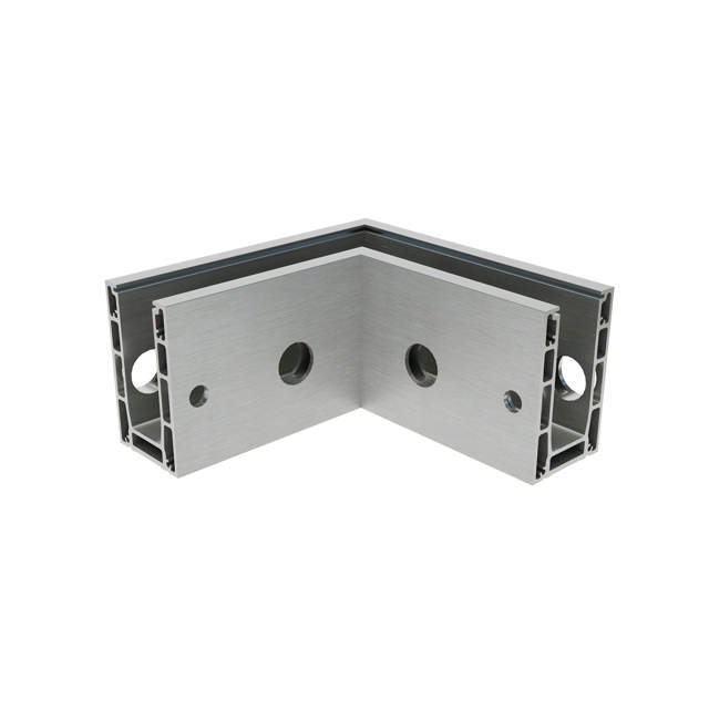 Hjørneprofil frontmontert 90 gr. stolpefritt